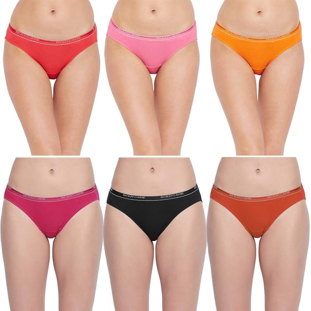 BODYCARE Women's Cotton Hipster (Pack Of 6)