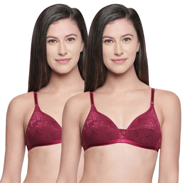 BODYCARE Women's B-C-D Cup Bra (Pack of 2)