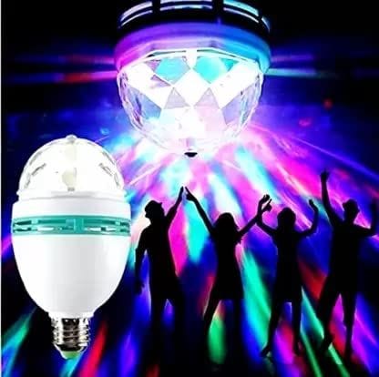 Elecsera 360 degree rotating led light bulb magic disco light,led for party/home/diwali Single Disco Ball (Ball Diameter: 2.5 cm)