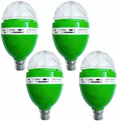 Elecsera LED Stage Light Disco Party Bulb Lamp Pack of 4 Single Disco Ball (Ball Diameter: 2.5 cm)