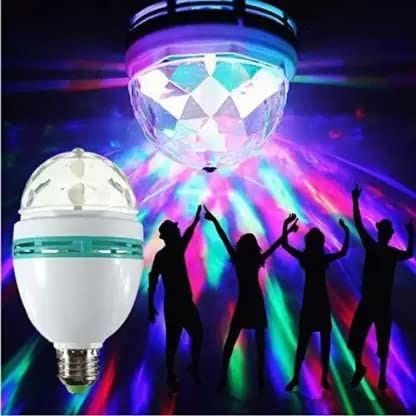 Elecsera Rotating Crystal LED Bulb,LED Light, LED Disco Light for Party,Function,Diwali Single Disco Ball (Ball Diameter: 2.5 cm)