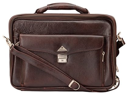 Leatherman Brown Sleek Laptop Bag