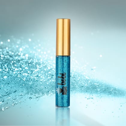 B.O.B.I Blue Glitter Eyeliner Long-Lasting, Waterproof, Smudge Proof, and Vibrant. Add Glamour to Your Eyes with Shimmering Effects