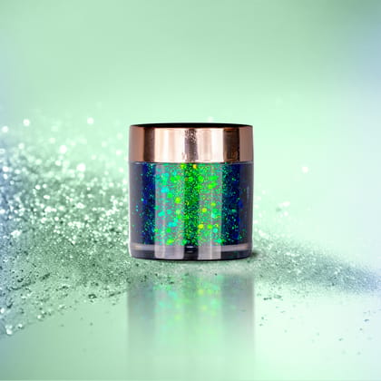 B.O.B.I Green Blue Gold Duo Chrome Glitter Gel Eyeshadow (10gm)