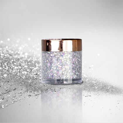 B.O.B.I Iridescent Silver Duo Chrome Glitter Gel Eyeshadow (10gm)