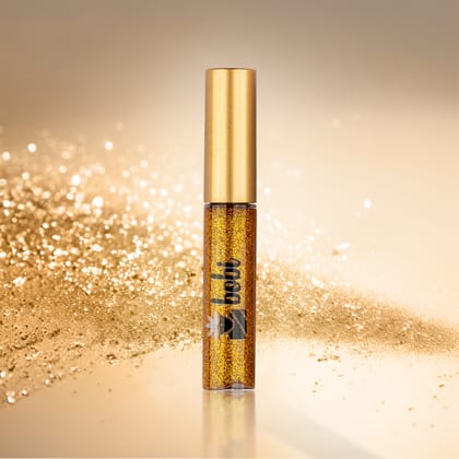 B.O.B.I Orange Glitter Eyeliner Long-Lasting, Waterproof, Smudge Proof, and Vibrant. Add Glamour to Your Eyes with Shimmering Effects