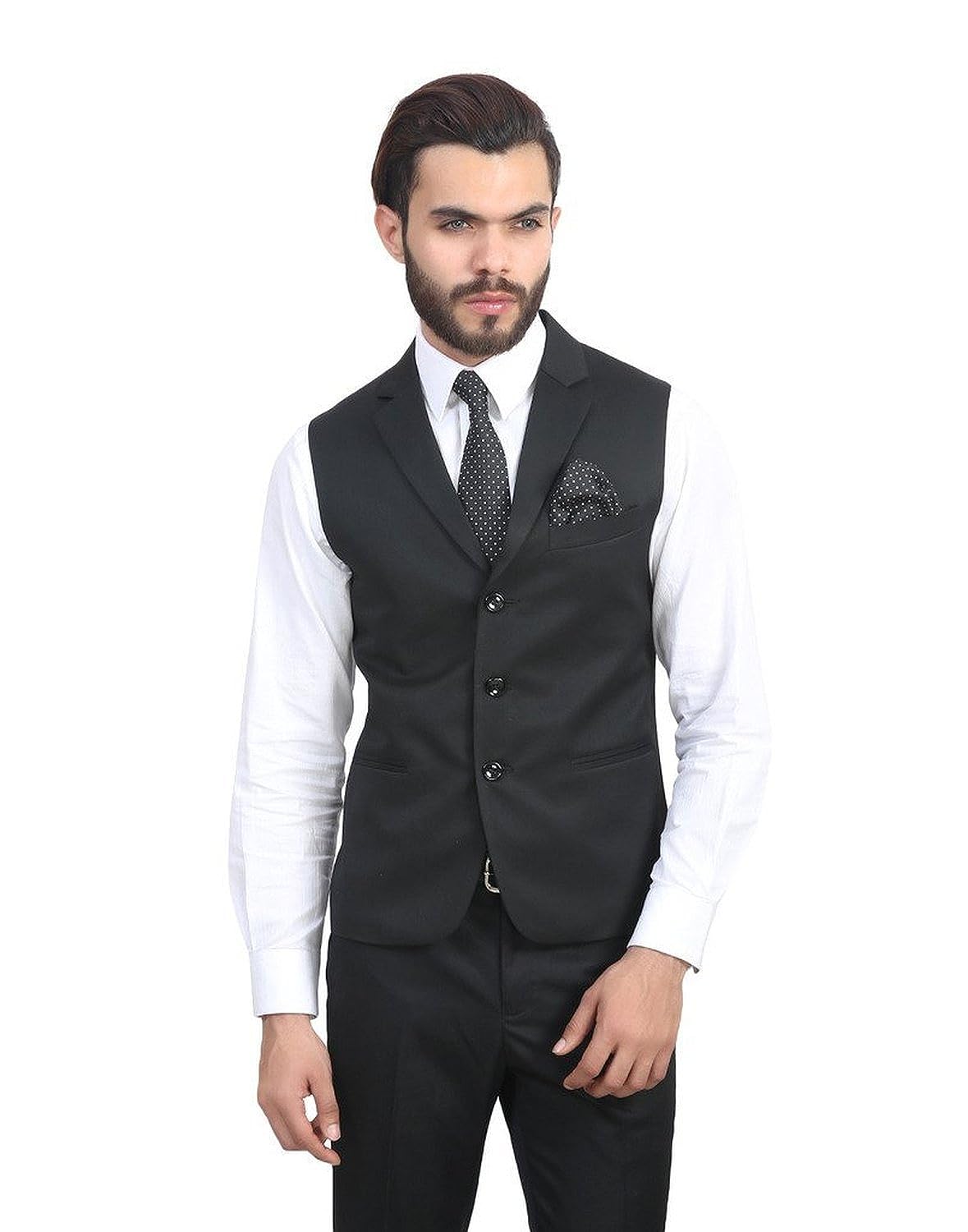 BELARIO Black COATCOLLAR Waistcoat