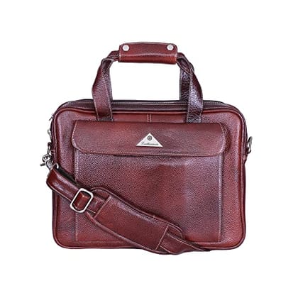 Leatherman Genuine Leather Single chain Laptop Bag (1030)