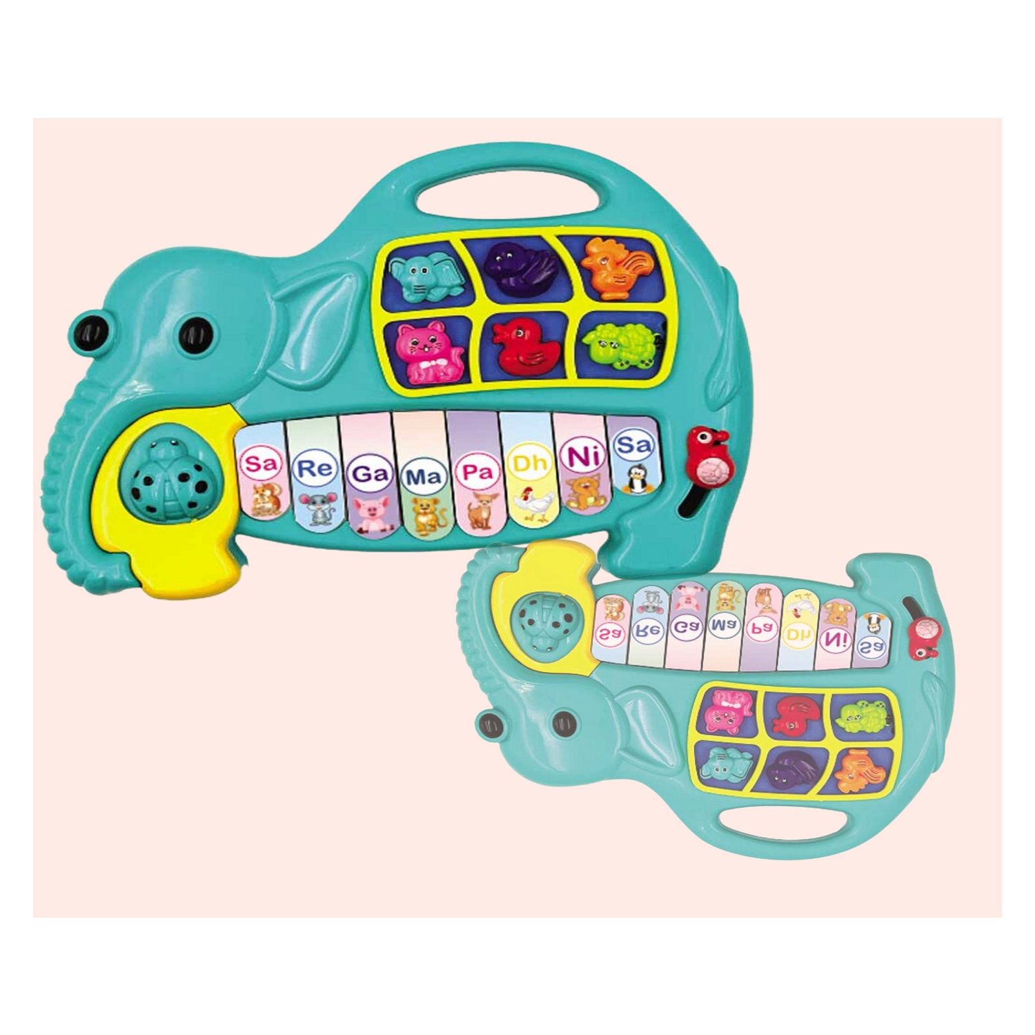 KTRS Enterprise Elephant Musical Piano with 3 Modes Sounds Quiz Spellings and Tunes