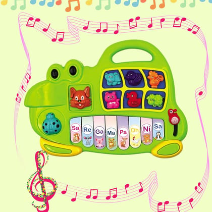 KTRS Enterprise  Animal Keyboard Musical Toys Piano Animal Keyboard, Musical Toys for Kids, Toys for Kids, Electronic Animal Piano Keyboard Toy (Pack of 1 Pcs, Random Color)