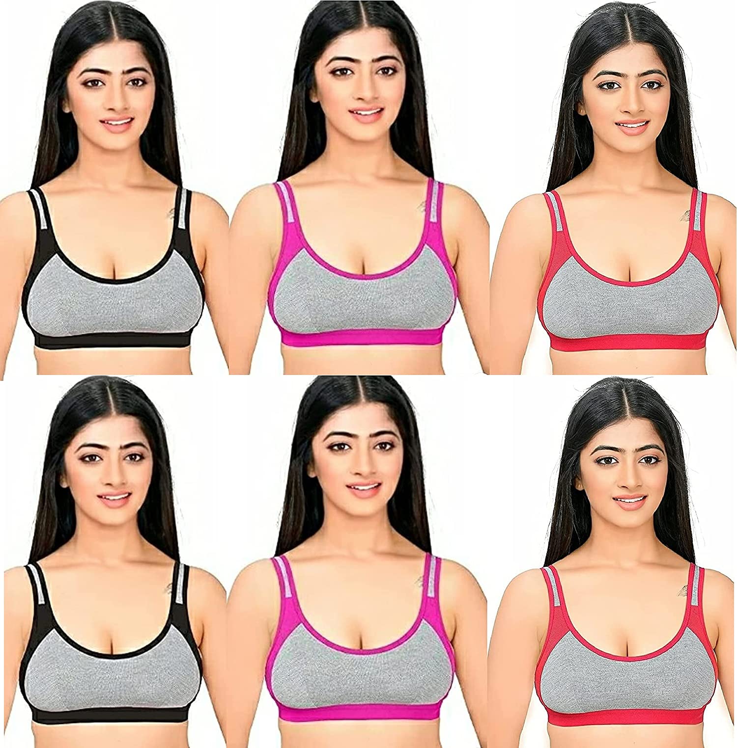 Beauti Plus Bras for Women Stylish Non-Padded Non-Wired Net Bra for Girls  (Size-30, Black) Women Full Coverage Non Padded Bra (Black)