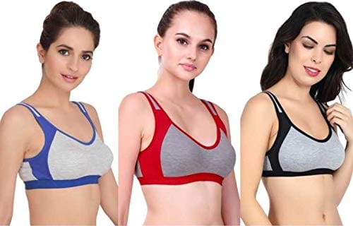 dianhelloya sports bras for women Women Bra Gathered Non-slip Elastic  Seamless Solid Color Support Breast Detachable Straps Wire Free Invisible  Brassiere for Club 