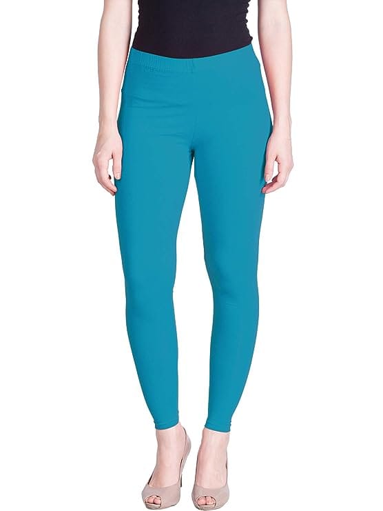 Women's Regular Fit Leggings (Blue)