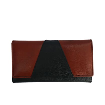 Genuine Leather Casual Green Colour Clutch for women