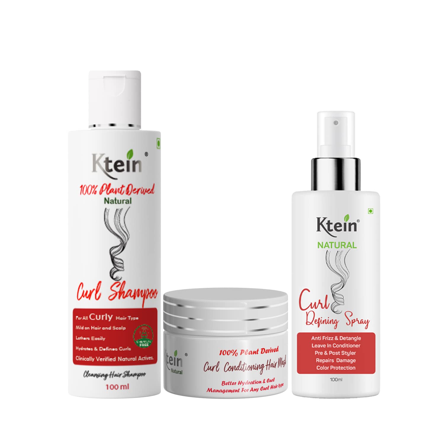 ktein natural curl combo | curl regime pack