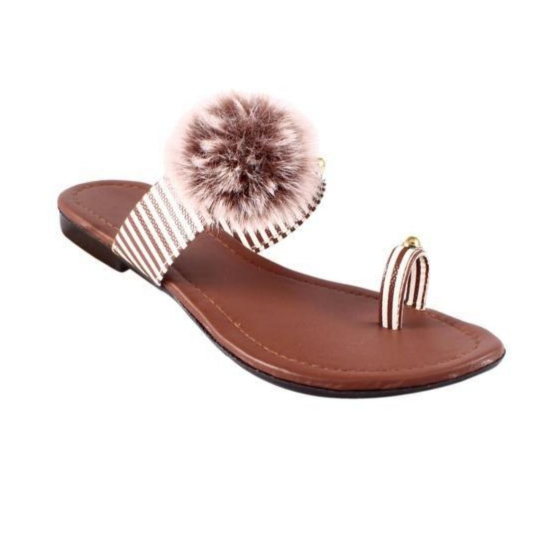 Flat Flower Chappal