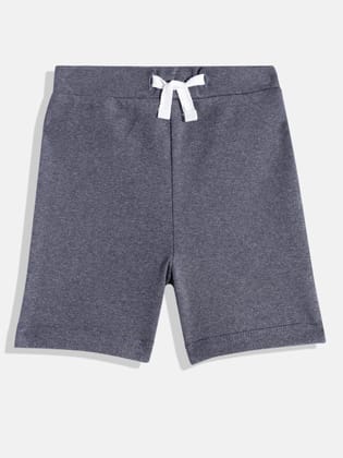 GIRLS BLUE MELANGE SHORTS