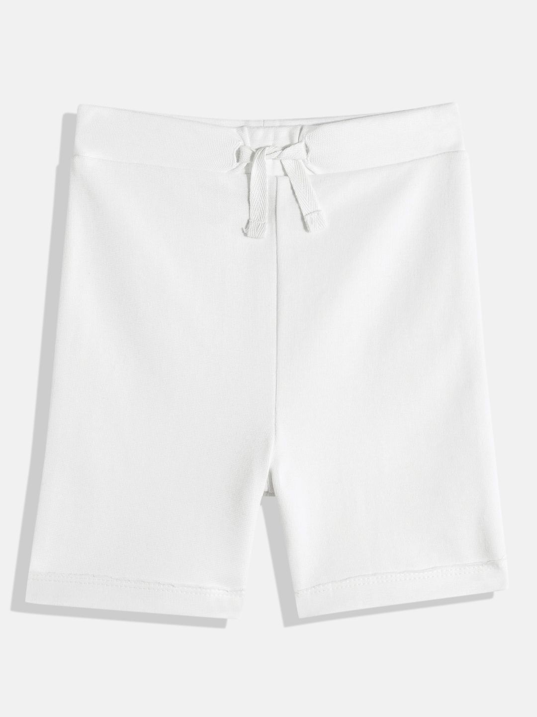 GIRLS WHITE MELANGE SHORTS