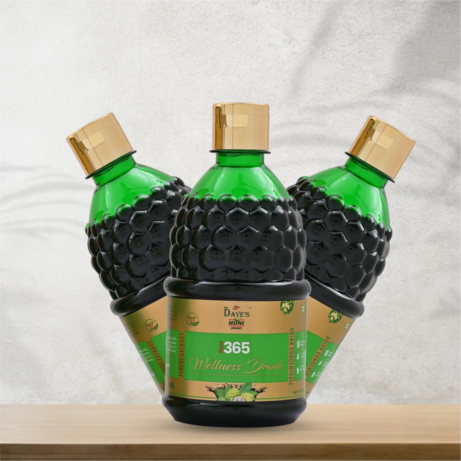 The Dave's Noni 365 Natural Drink-Noni Drink-Health Supplements -500 ML (1.5 Litre(Pack of 3)