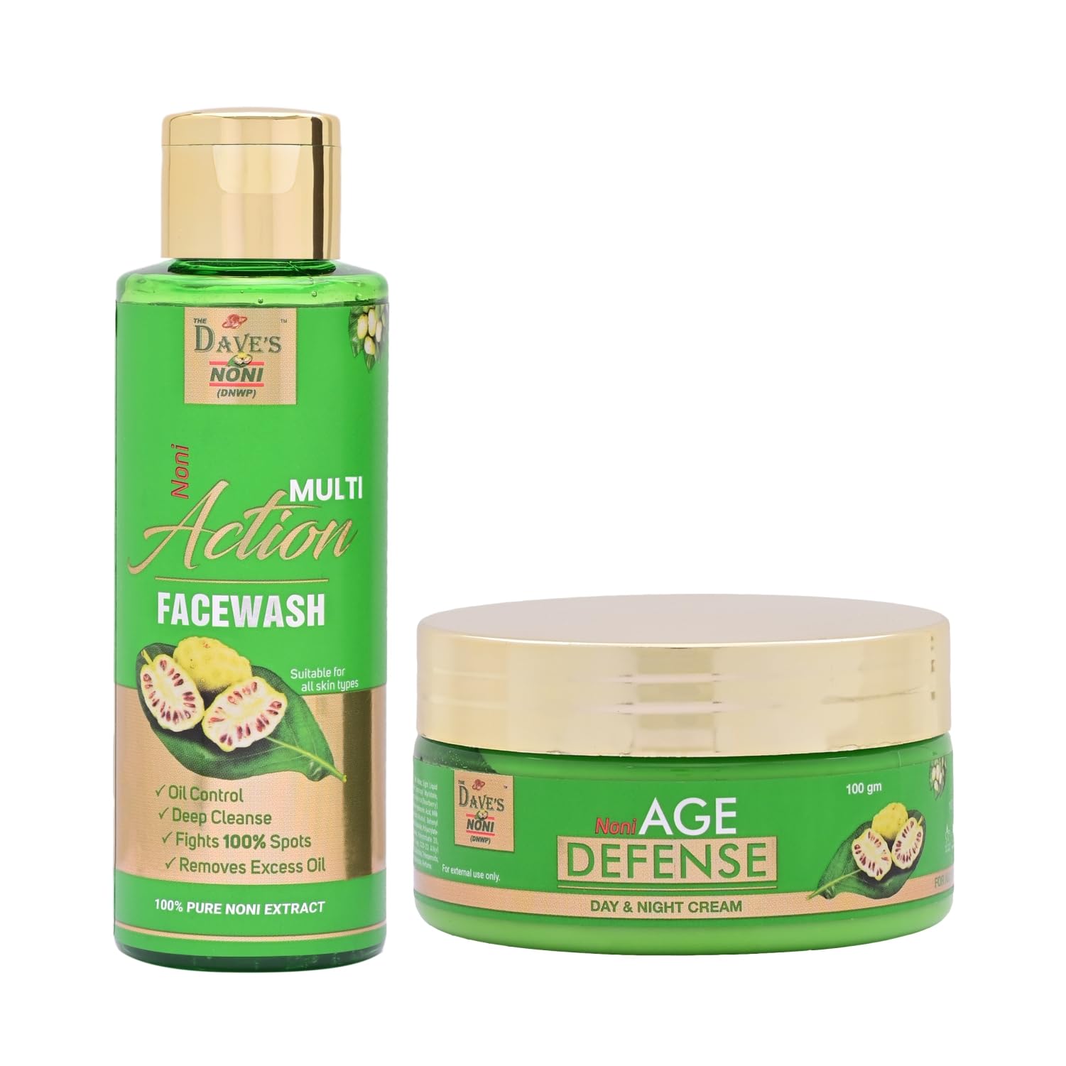 The Dave's Noni Facewash And Anti Ageing Cream For Glowing Skin -Face Cream and Facewash For All Skin Type