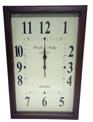 The Heritage World THW Antique Rectangle Wall Clock Wall Decor for Drawing Room