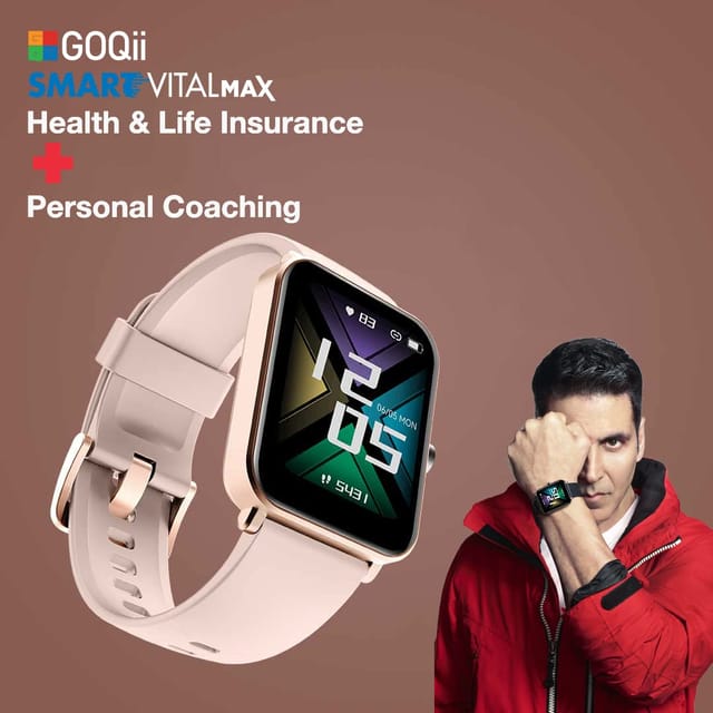 GOQii Smart Vital Plus with 3 Months Health & Personal Coaching Smart Watch:  Buy box of 1.0 Unit at best price in India | 1mg