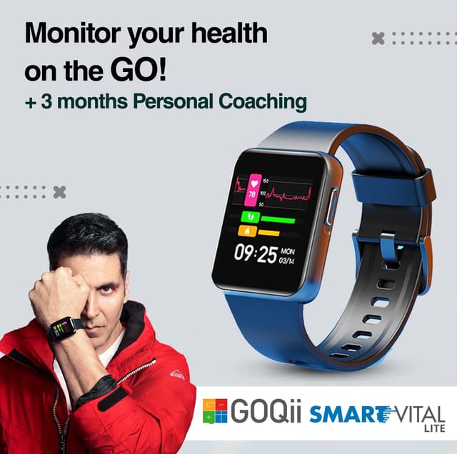 GOQii launches Smart Vital Watch with integrated pulse oximeter - Express  Healthcare