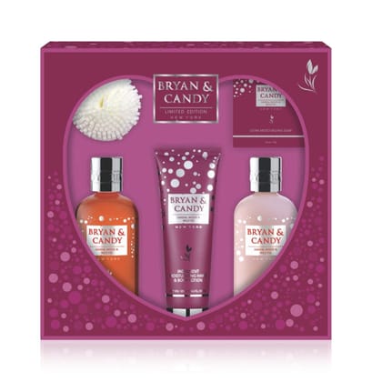 Bryan & Candy Pink Heart Kit Combo Gift Set For Women And Men