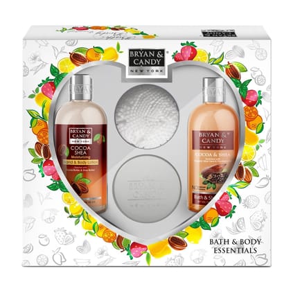 Bryan & Candy Cocoa White Heart Kit Combo Gift Set For Women And Men