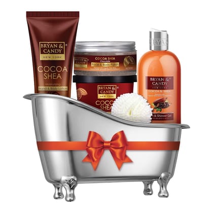Bryan & Candy Cocoa Shea Tub Kit Gift Set For Women And Men