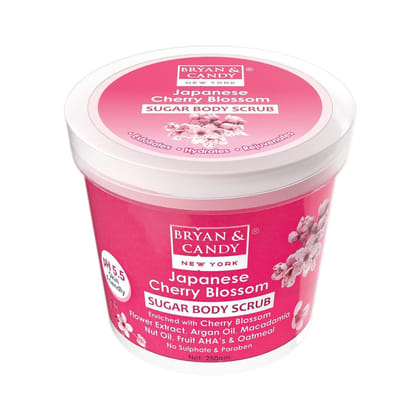 Bryan & Candy Japanese Cherry Blossom Sugar Body Scrub 250Gm