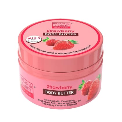 Bryan & Candy Strawberry Body Butter For Moisturized Skin