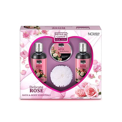 Dbryan & Candy Delicate Rose Heart Kit Cmbo Gift Set For Women And Men