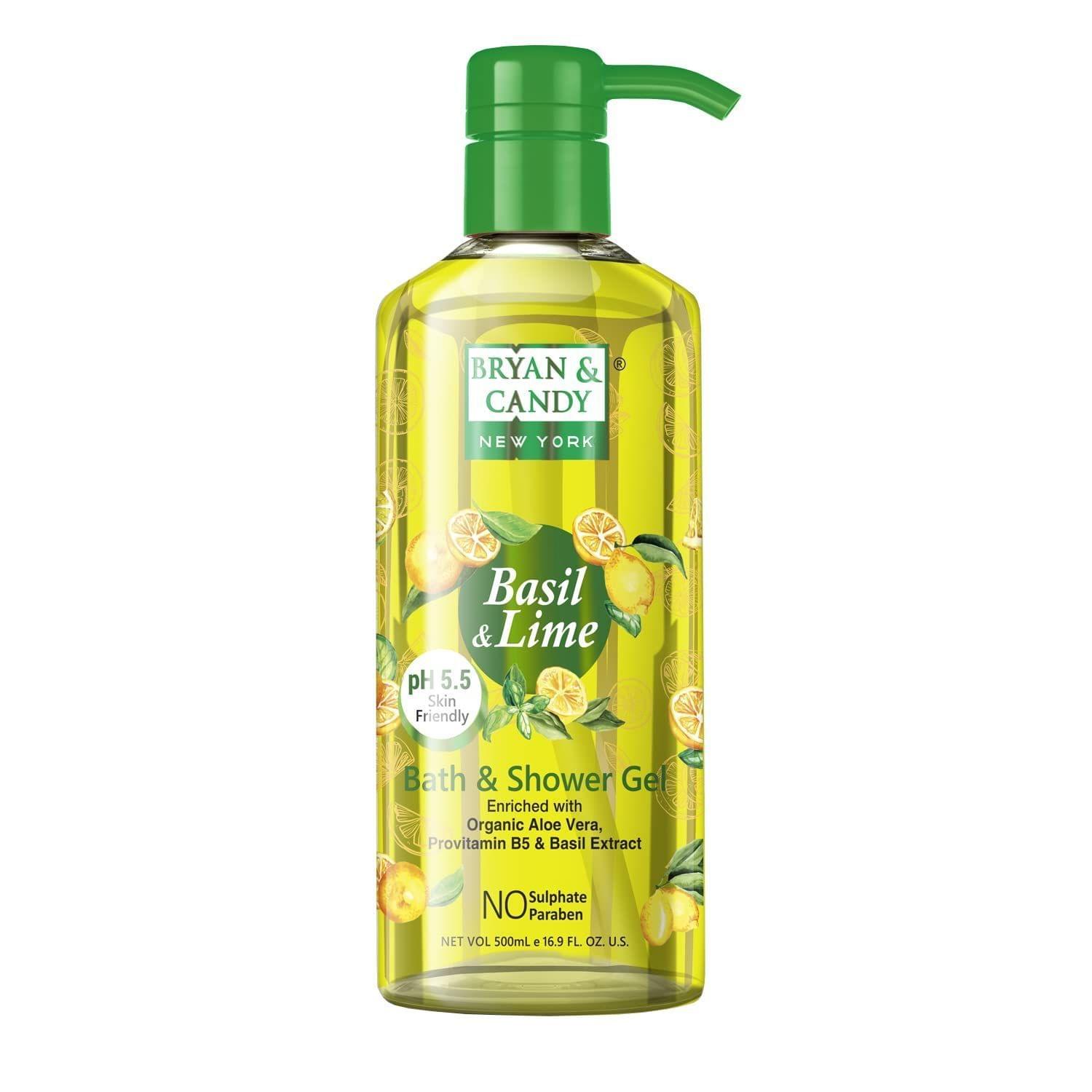 Bryan & Candy Basil & Lime Bath Shower Gel 500 Ml