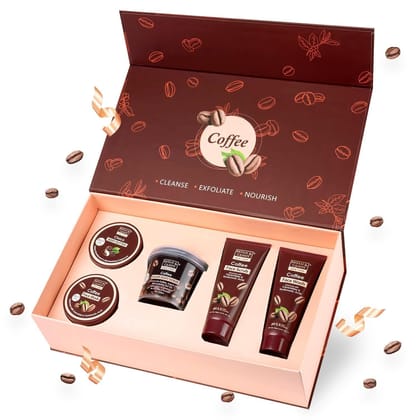 Bryan & Candy Complete Bodycare Coffee Kit (Pack Of 5) Gift Set For Women And Men