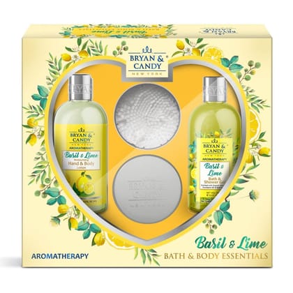 Bryan & Candy Basil & Lime Heart Kit Combo Gift Set For Women And Men
