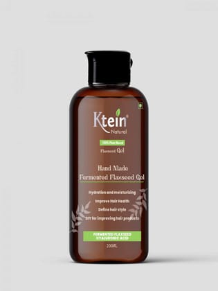 Ktein Natural 100% Plant Based Fermented Flaxseed Gel | Hand-Made | Fermented Flaxseed Gel | Omega3 | Frizzy Free Hair | Define Hair Style | Hyaluronic acid & Fermented Rice Water