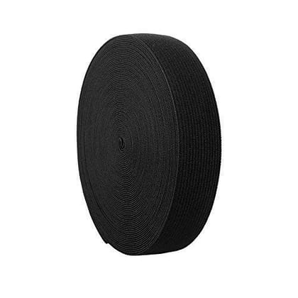 COSSESS Black 1 INCH Wide Knitted Elastic 10 Meter Used for Sewing,Stitching,Tailoring, Elastic Pants and Other DIY Items