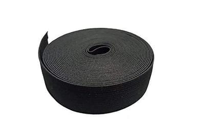 COSSESS Black 1.5 INCH Wide Knitted Elastic 30 Meter Used for Sewing,Stitching,Tailoring, Elastic Pants and Other DIY Items