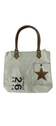 Canvas leather bag