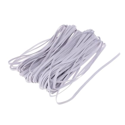 Cossess Premium Elastic | 4mm | 20 Meters | White | Used for Making Scrunchie, face mask, Stitching, Sewing and Other DIY Items