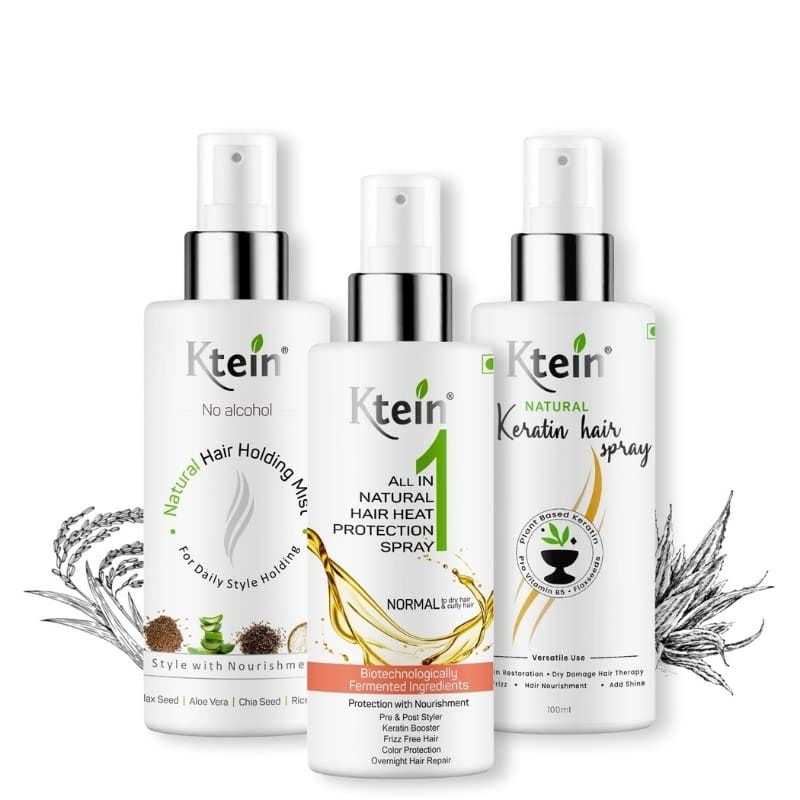 Ktein Hairstyle and Nourishment Combo 100ml Allin one, Keratin Spray and Holding Spray 100ml