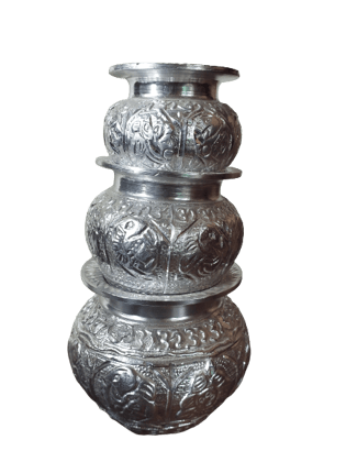 White Metal Aluminium Kalash