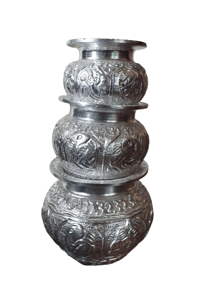 White Metal Aluminium Kalash