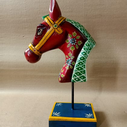 Handpainted Horse Face Shaped Colorful Decorative Item / Living Room Decor