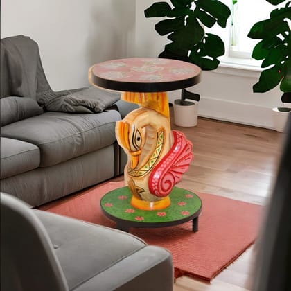 Wooden Coffee Table For Home/Office, Handicraft Side-Table/Lamp-Table/Nightstand/End-Table