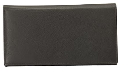 LEATHERMAN Genuine Leather Black Passport Wallet (1726_Bl) 10 Slot of Cards & Keep Coins