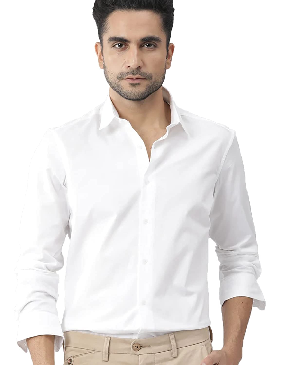 Men's Cotton Solid Formal/Semi Formal Shirt