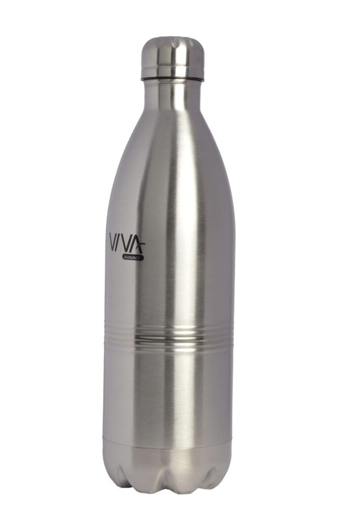 viva smart 750 ml hot and cold thermal bottle keeps hot or cold liquid for long hour ideal for school, college, office, sports, yoga etc(silver