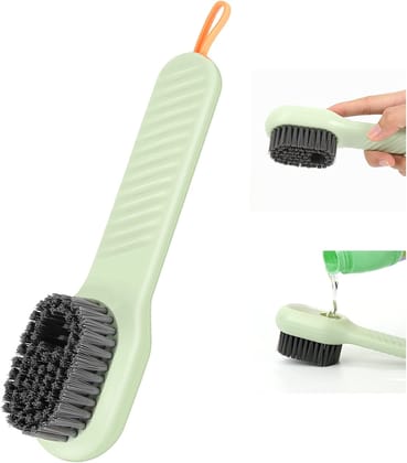 VIVA SMART Soap Dispensing Cleaning Brush with Handle Scrubbing Reusable Washing Shoe Brush for Shoes Clothes Cleaning